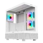 La DANUBE SAVA H400 Prime es una caja gaming de alta calidad que destaca por su amplio espacio interno, perfecto para albergar componentes de alto rendimiento. Con capacidad para tarjetas gráficas de hasta 410 mm de longitud y una altura máxima de refrigeración de la CPU de 180 mm, esta caja te brinda la libertad de elegir los componentes más potentes del mercado.
