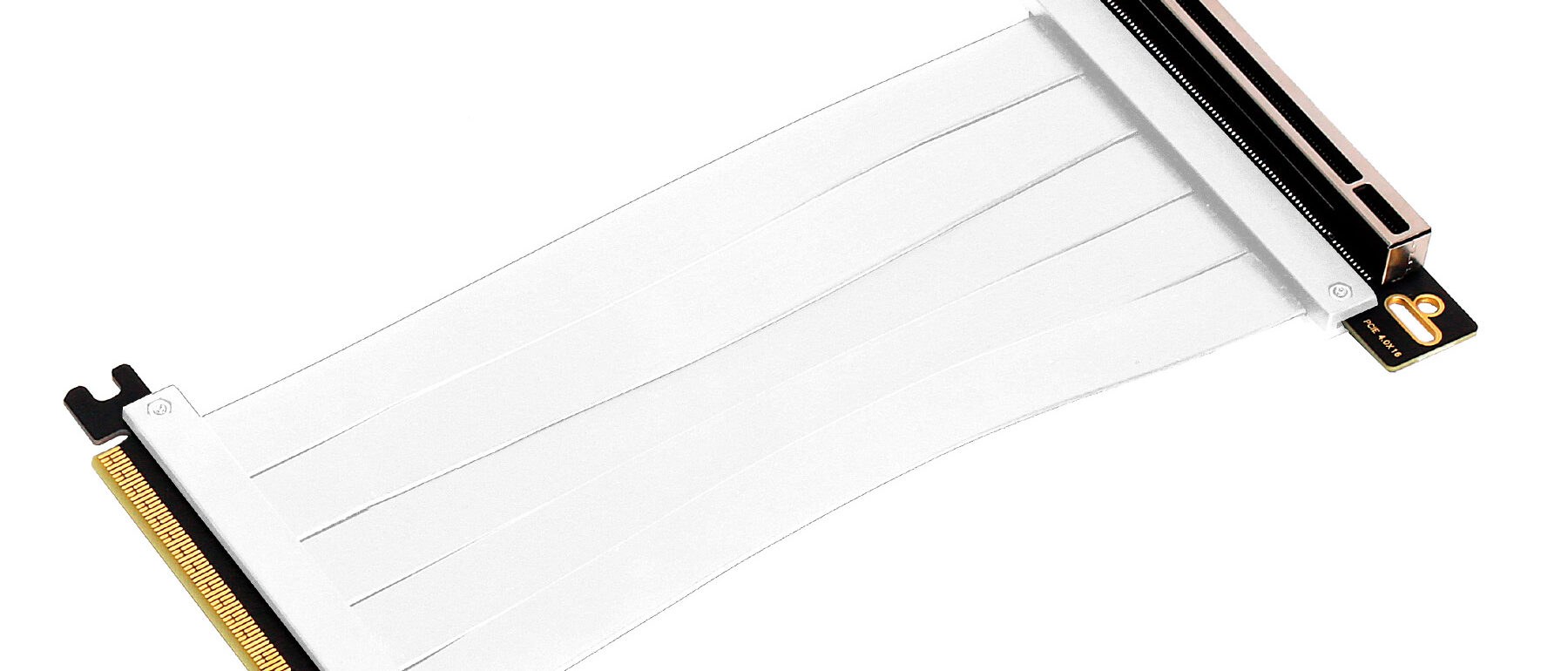 Cable de extensión Riser PCIe 4.0 x16 flexible Blanco